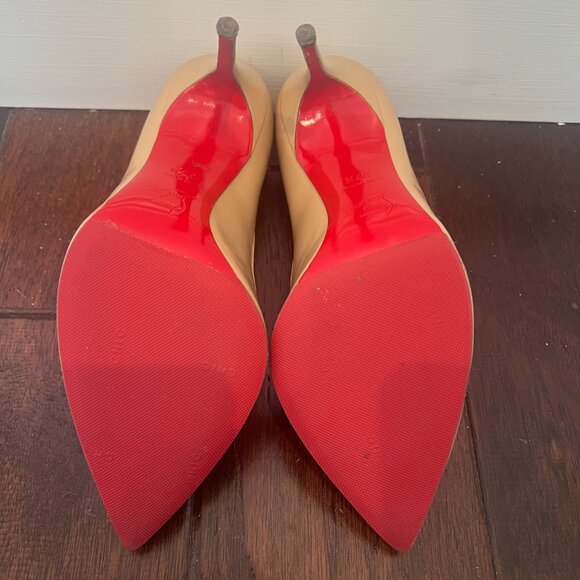 Christian Louboutin Corneille 100 Jazz Calf Pumps - Size 37.5 - Picture 4 of 5